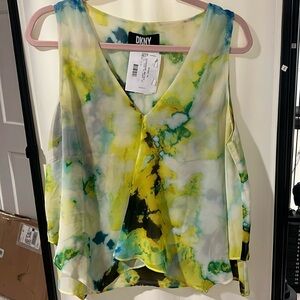 Dkny pleaded large blouse